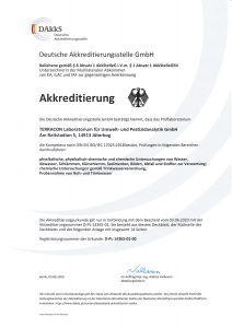 Akkreditierend Terracon Laboratorium für Umwelt- und Pestizidanalytik GmbH